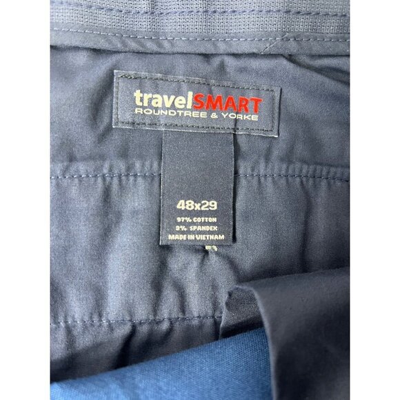 Roundtree & Yorke Big Man Classic Fit Casual Pants - Picture 3 of 6